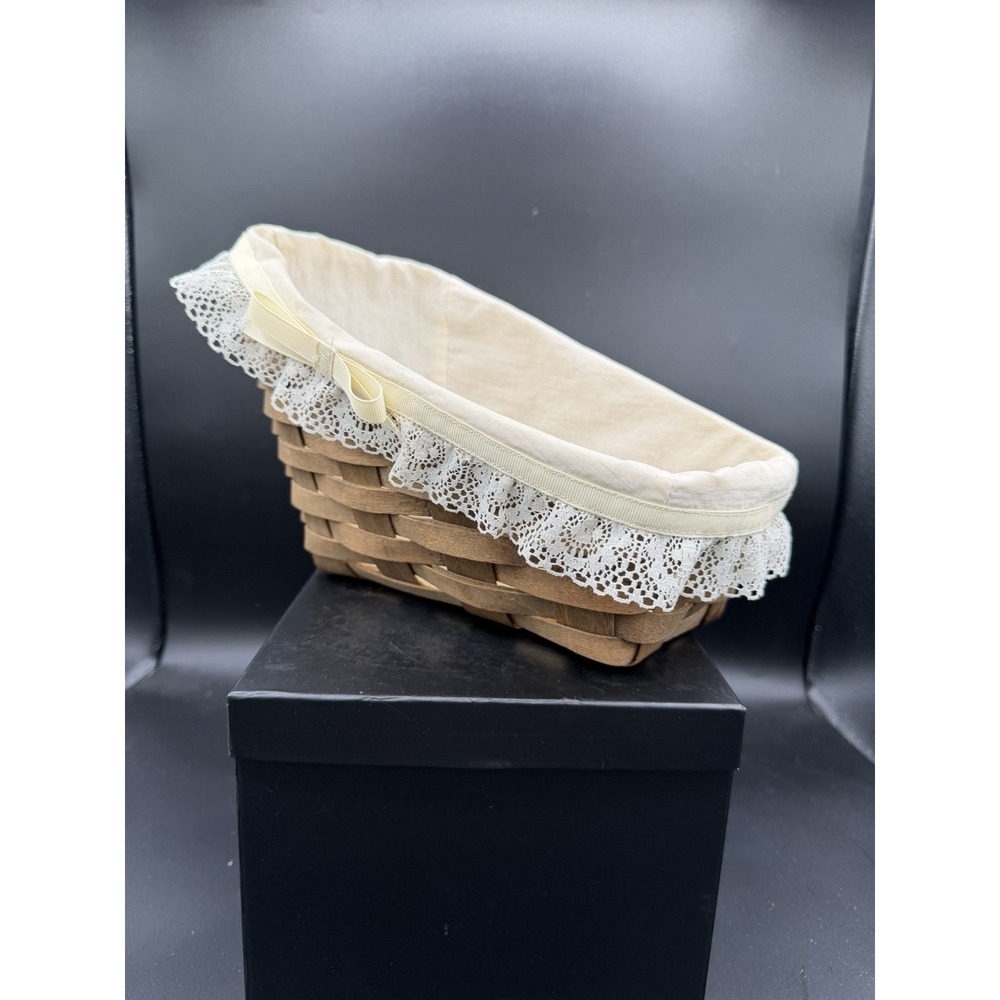 🧺 Longaberger 1982 Small Vegetable Basket w/Liner 🥕🌿